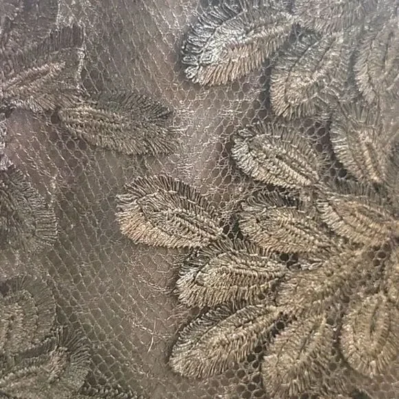 TOPSHOP Black Applique Skirt Size 6 NWT - Picture 5 of 13